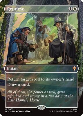 Reprieve (Borderless) (Surge Foil) card from The Hobbit: Eternal-Legal