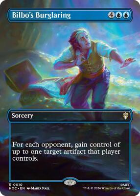Bilbo's Burglaring (Borderless) card from The Hobbit: Eternal-Legal