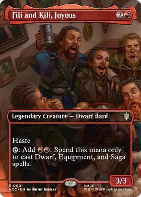 Fili and Kili, Joyous (Borderless) card from The Hobbit: Eternal-Legal