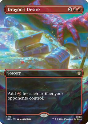 Dragon's Desire (Borderless) card from The Hobbit: Eternal-Legal