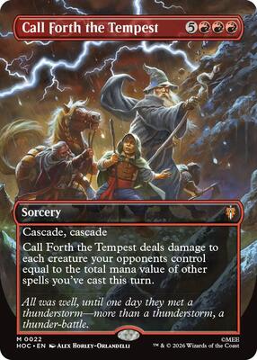 Call Forth the Tempest (Borderless) card from The Hobbit: Eternal-Legal