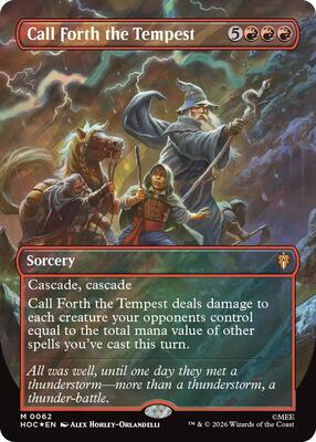 Call Forth the Tempest (Borderless) (Surge Foil) card from The Hobbit: Eternal-Legal