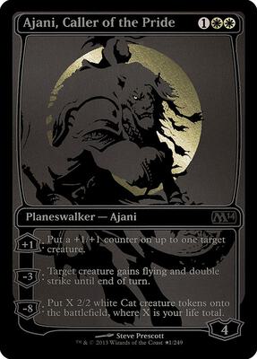 Ajani, Caller of the Pride (SDCC 2013 Exclusive) card from Media Promos