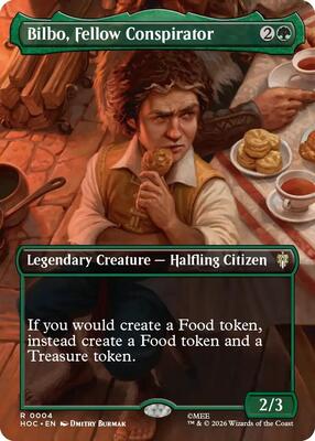 Bilbo, Fellow Conspirator (Borderless) card from The Hobbit: Eternal-Legal