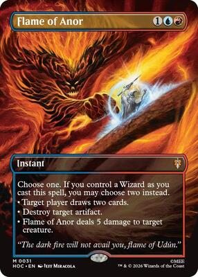 Flame of Anor (Borderless) card from The Hobbit: Eternal-Legal