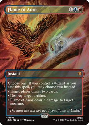 Flame of Anor (Borderless) (Surge Foil) card from The Hobbit: Eternal-Legal