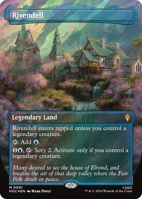 Rivendell (Borderless) (Surge Foil) card from The Hobbit: Eternal-Legal