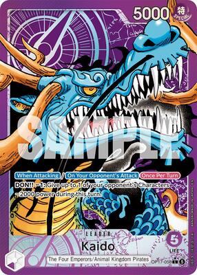 Kaido (058) (Alternate Art) card from The World's Strongest Warriors