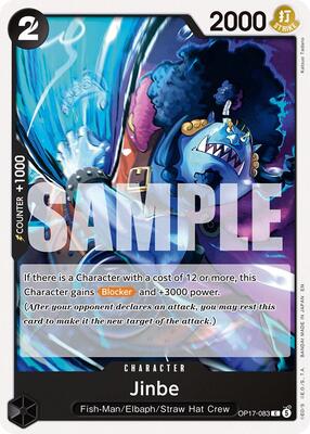 Jinbe (083) card from The World's Strongest Warriors
