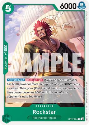 Rockstar card from The World's Strongest Warriors