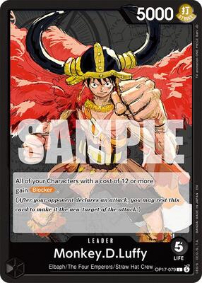 Monkey.D.Luffy (079) card from The World's Strongest Warriors