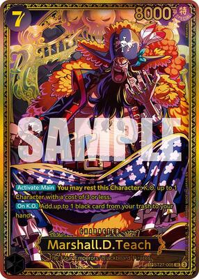 Marshall.D.Teach (ST27-005) (SP) card from The World's Strongest Warriors