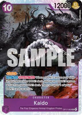 Kaido (062) card from The World's Strongest Warriors