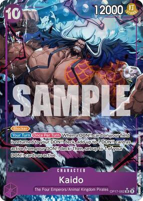 Kaido (062) (Alternate Art) card from The World's Strongest Warriors