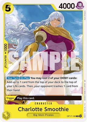 Charlotte Smoothie card from The World's Strongest Warriors