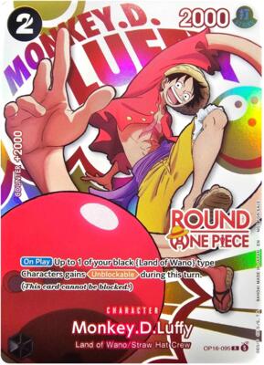 Monkey.D.Luffy (Round 1 Promo) card from One Piece Promotion Cards