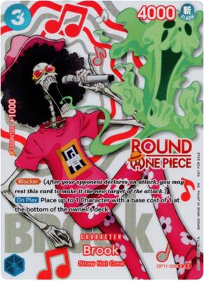 Brook (Round 1 Promo) card from One Piece Promotion Cards