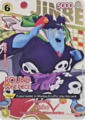 Jinbe (Round 1 Promo) card from One Piece Promotion Cards
