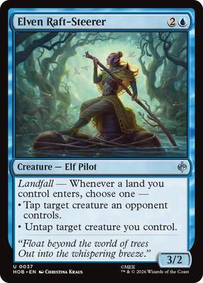 Elven Raft-Steerer card from The Hobbit
