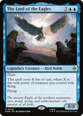 The Lord of the Eagles card from The Hobbit
