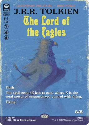 The Lord of the Eagles (Borderless) card from The Hobbit