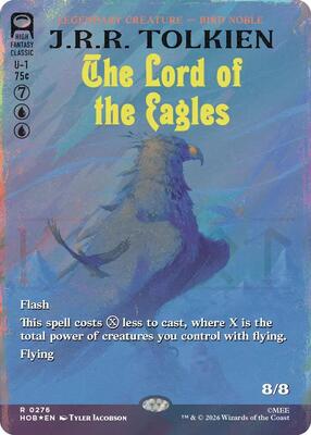 The Lord of the Eagles (Borderless) (Surge Foil) card from The Hobbit
