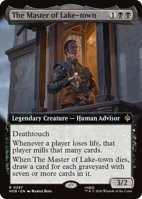 The Master of Lake-town (Extended Art) card from The Hobbit