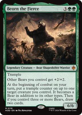 Beorn the Fierce card from The Hobbit