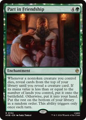 Part in Friendship card from The Hobbit