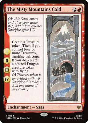 The Misty Mountains Cold card from The Hobbit