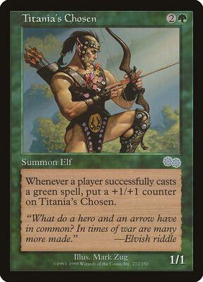 Titania's Chosen card from Urza's Saga