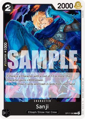 Sanji card from The World's Strongest Warriors
