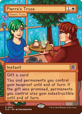 Pierre's Truce - Dawn's Truce card from Secret Lair Drop Series