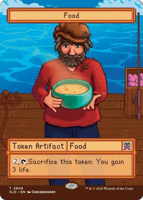 Food Token (2808) card from Secret Lair Drop Series