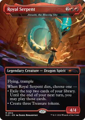 Royal Serpent - Atsushi, the Blazing Sky card from Secret Lair Drop Series