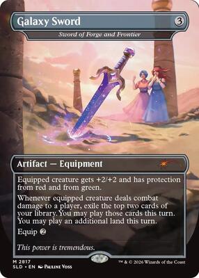 Galaxy Sword - Sword of Forge and Frontier card from Secret Lair Drop Series