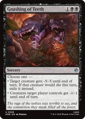 Gnashing of Teeth card from The Hobbit