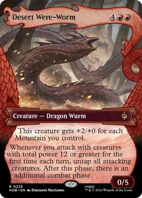 Desert Were-Worm (Showcase) card from The Hobbit