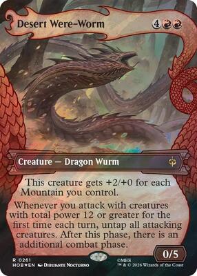 Desert Were-Worm (Showcase) (Surge Foil) card from The Hobbit