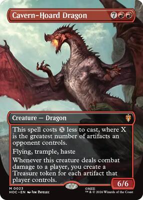 Cavern-Hoard Dragon (Borderless) card from The Hobbit: Eternal-Legal