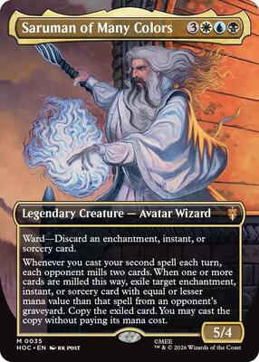 Saruman of Many Colors (Borderless) card from The Hobbit: Eternal-Legal