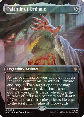 Palantir of Orthanc (Borderless) (Surge Foil) card from The Hobbit: Eternal-Legal
