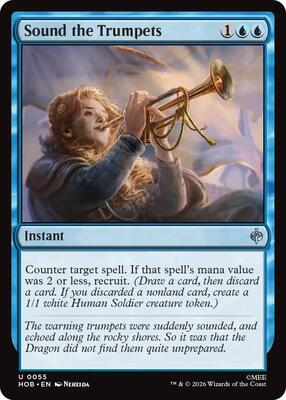 Sound the Trumpets card from The Hobbit