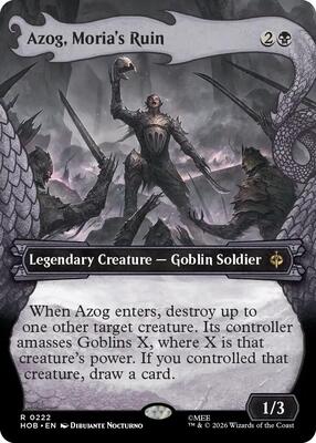 Azog, Moria's Ruin (Showcase) card from The Hobbit