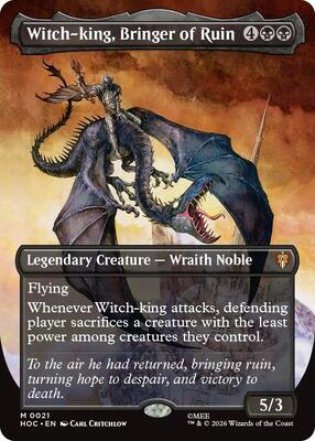 Witch-king, Bringer of Ruin (Borderless) card from The Hobbit: Eternal-Legal