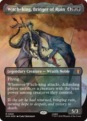 Witch-king, Bringer of Ruin (Borderless) (Surge Foil) card from The Hobbit: Eternal-Legal