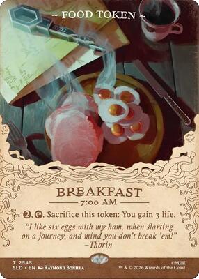 Food Token (2545) card from Secret Lair Drop Series