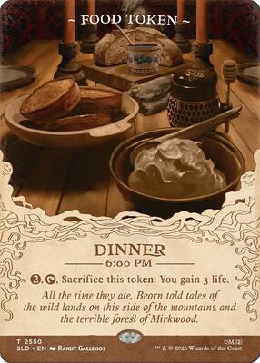 Food Token (2550) card from Secret Lair Drop Series