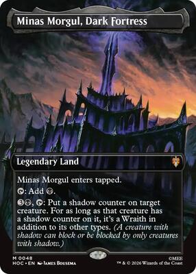 Minas Morgul, Dark Fortress (Borderless) card from The Hobbit: Eternal-Legal
