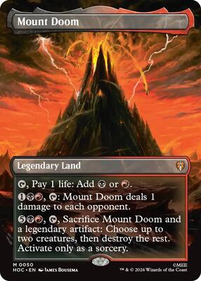 Mount Doom (Borderless) card from The Hobbit: Eternal-Legal